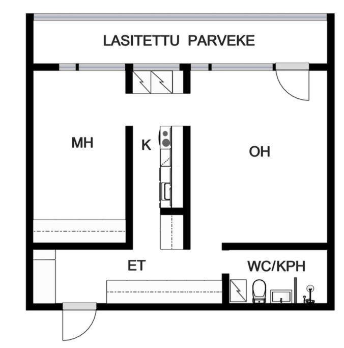 Scandinavian 2-Rooms Apartment City Center เฮลซิงกิ ภายนอก รูปภาพ